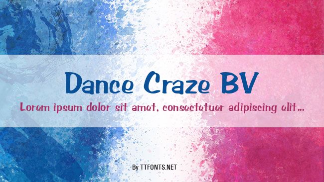 Dance Craze BV example
